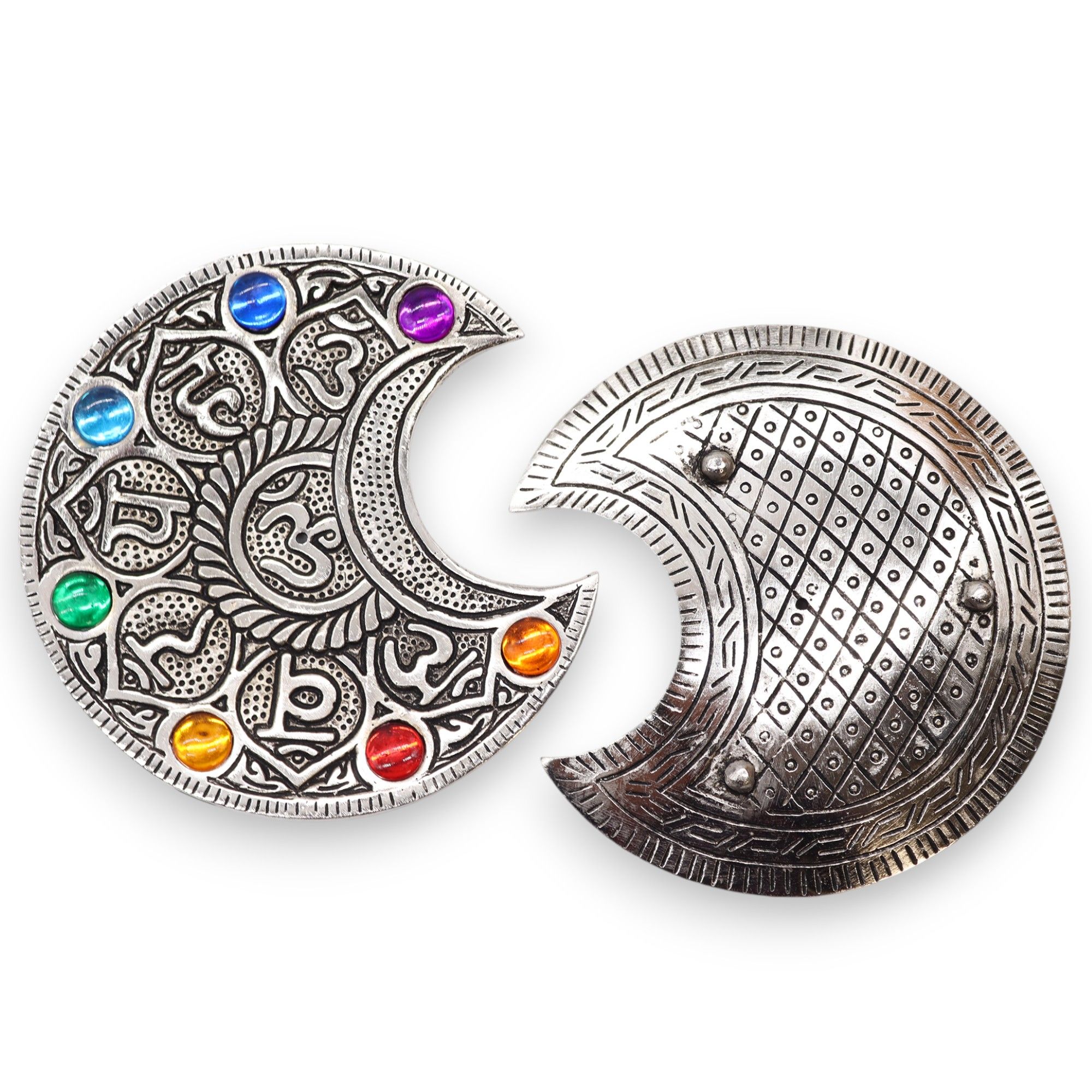 Porta-incienso Luna Siete Chakras 11.5cm - Imagen 2