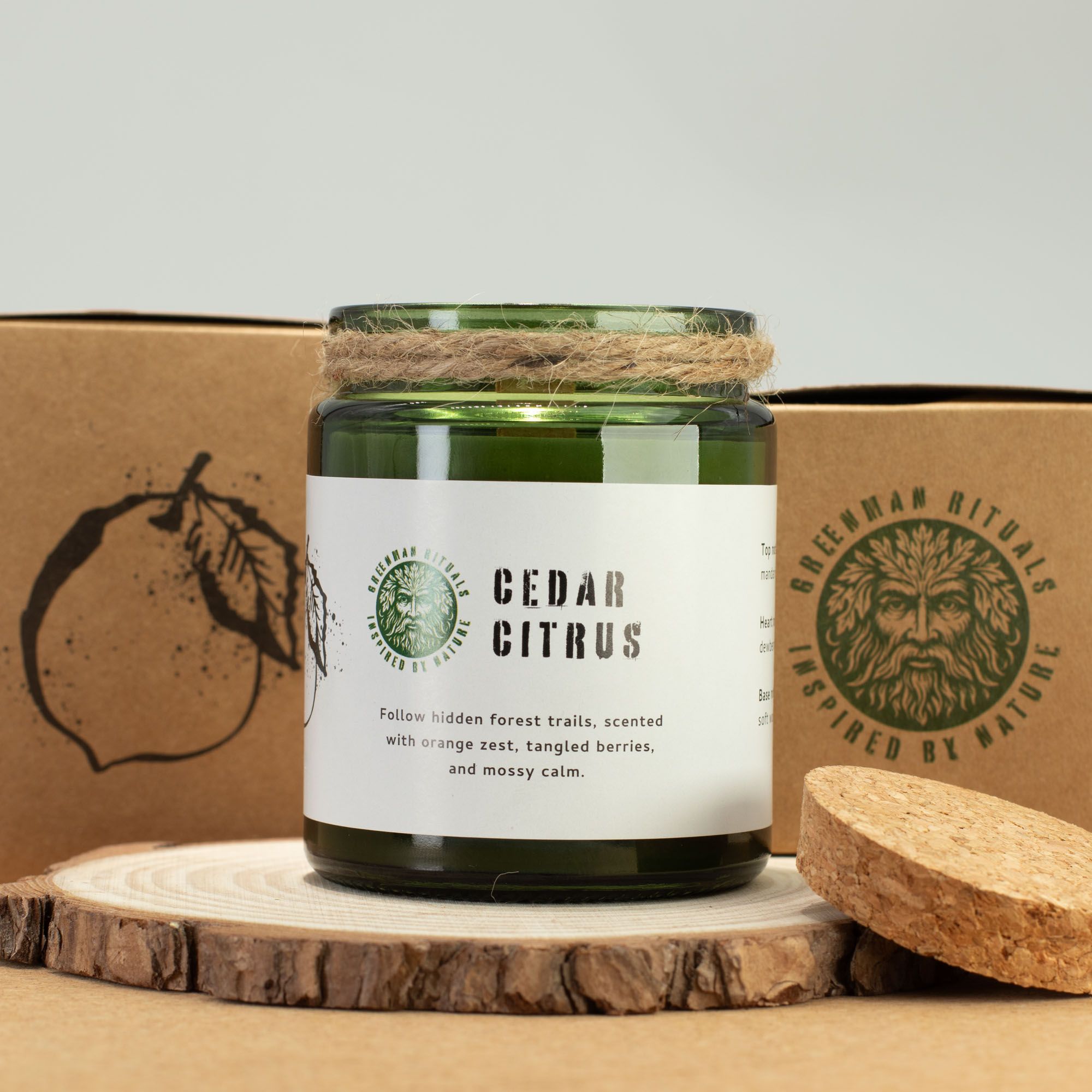 Vela de soja Greenman Woodwick - Cedro y Cítricos - Imagen 8