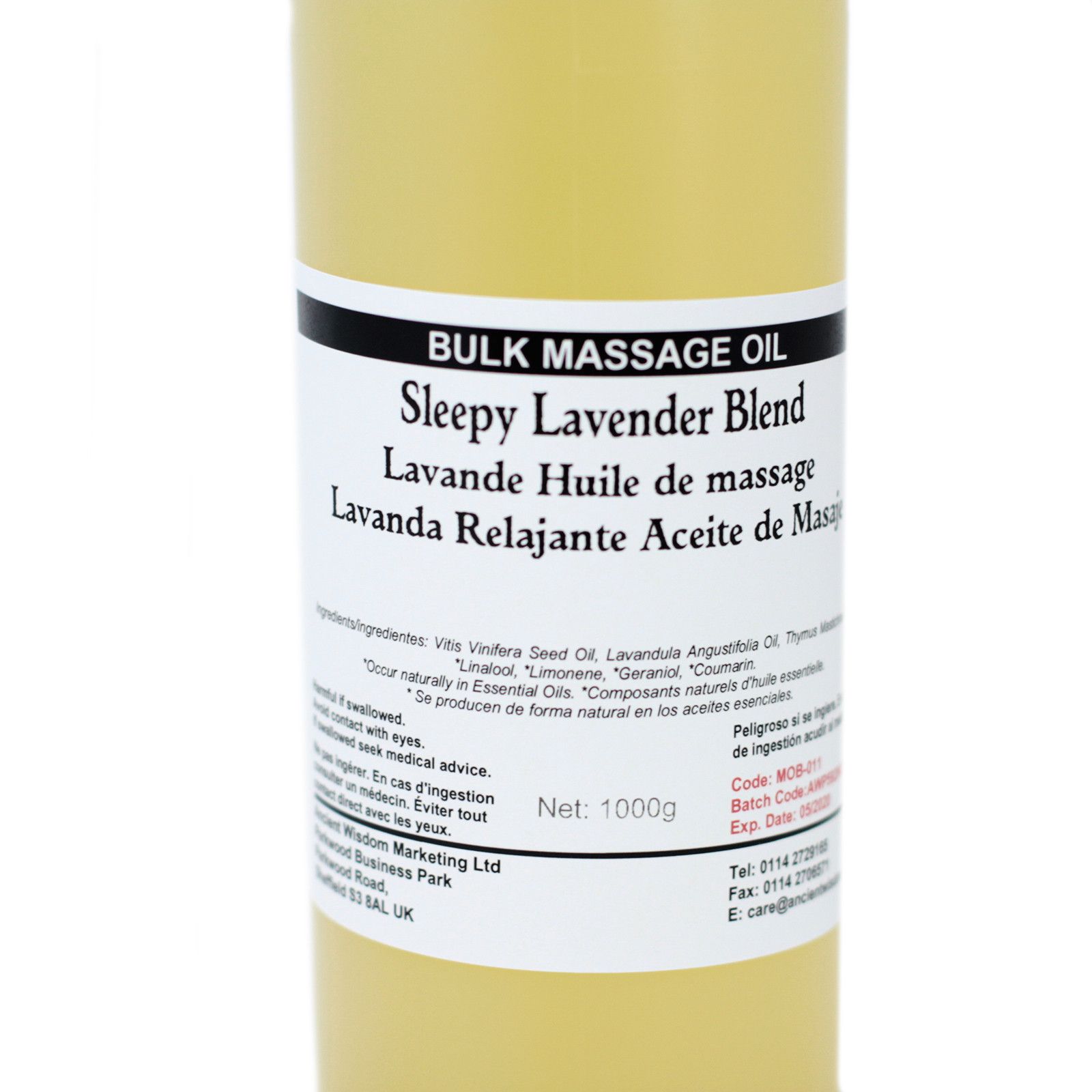 Aceite de Masaje 1kg - Lavanda soñolienta - Imagen 2