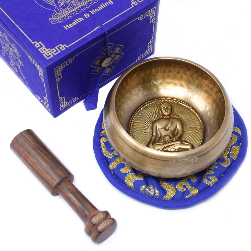 Cuenco tibetano set - Medicina Buda 10cm (min 500gm) - Imagen 4