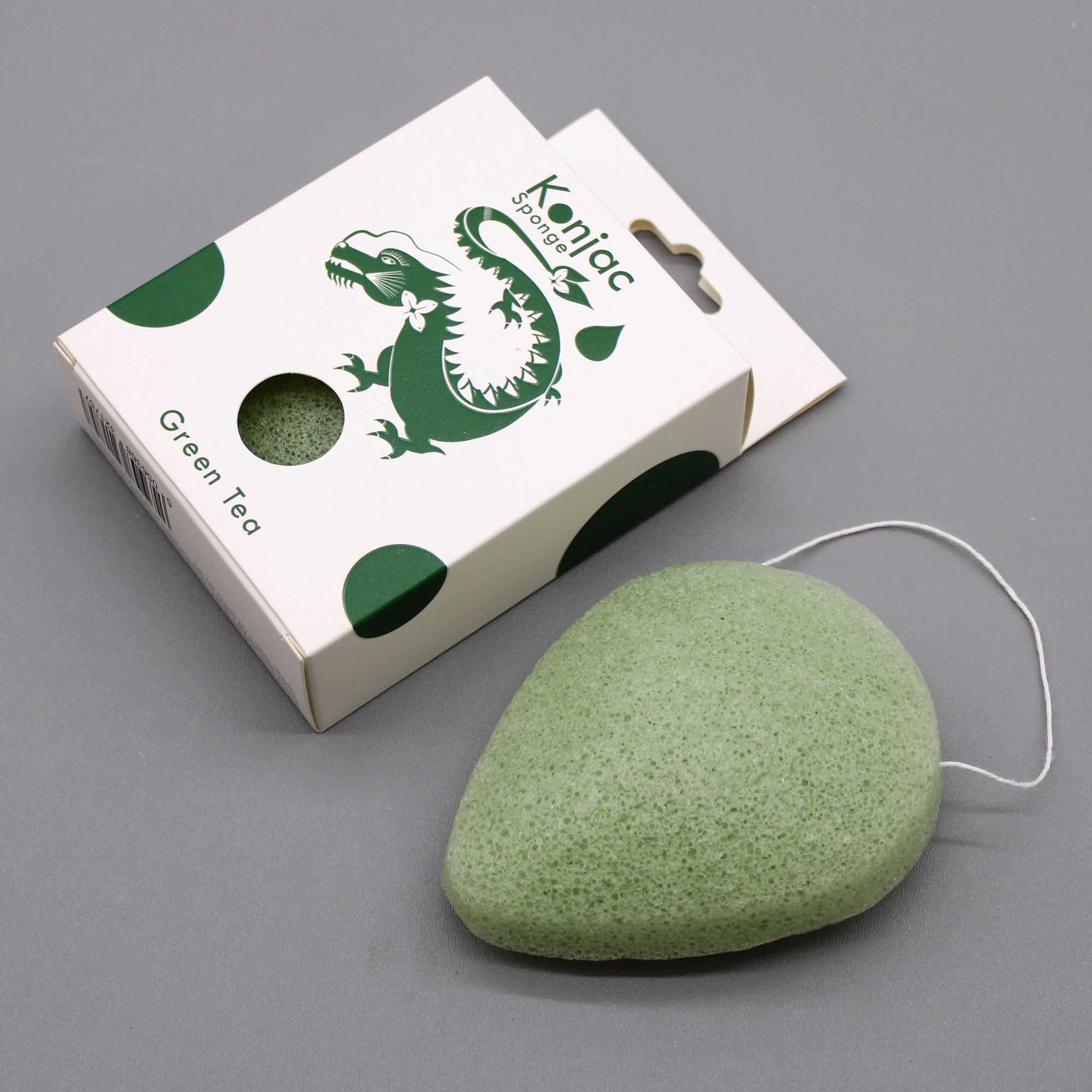 Esponja Facial Konjac - Té Verde - Protector - Imagen 2