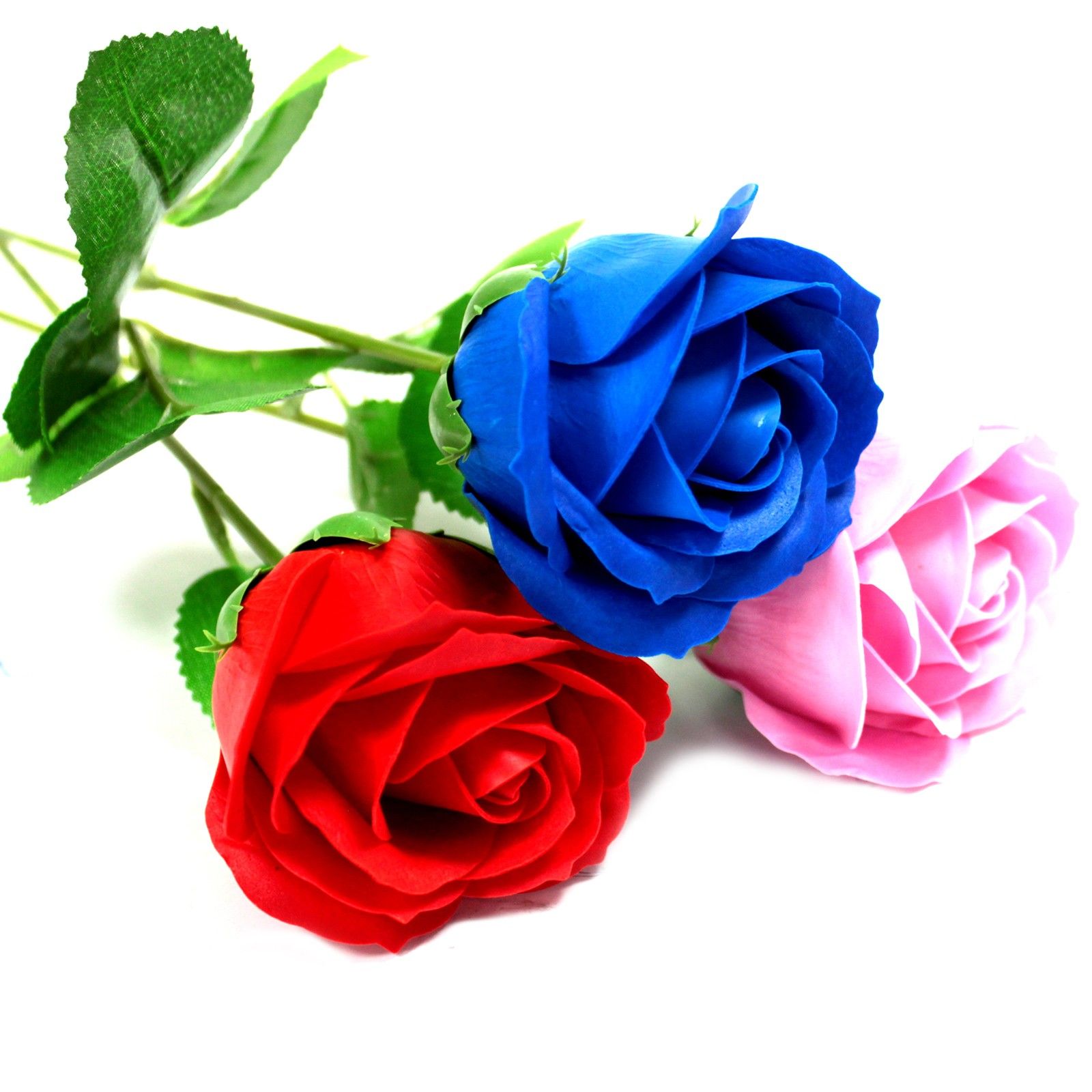 Rosa simple - rosa azul - Imagen 4