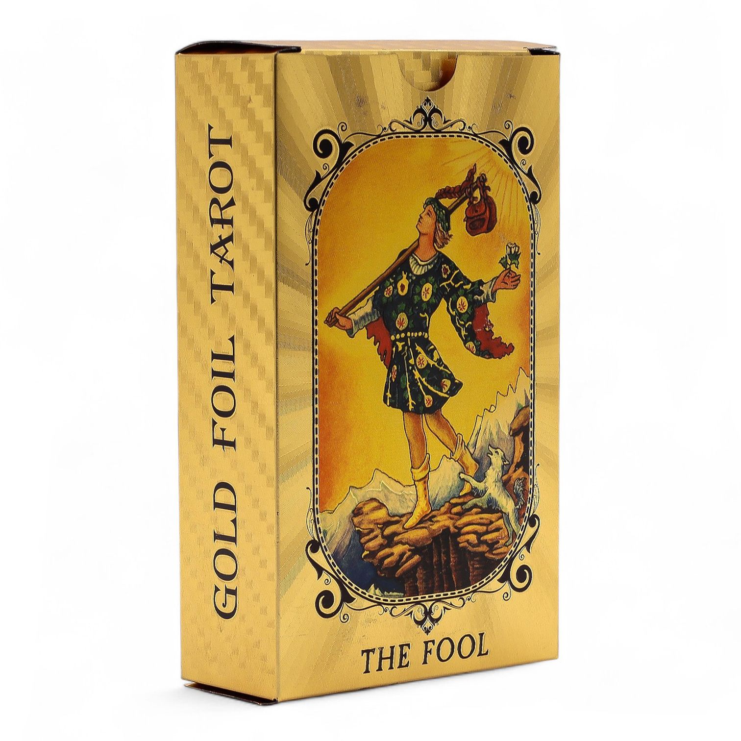 Conjunto de cartas de tarot con foil azul y dorado - Ojo que todo lo ve - con folleto - Imagen 6