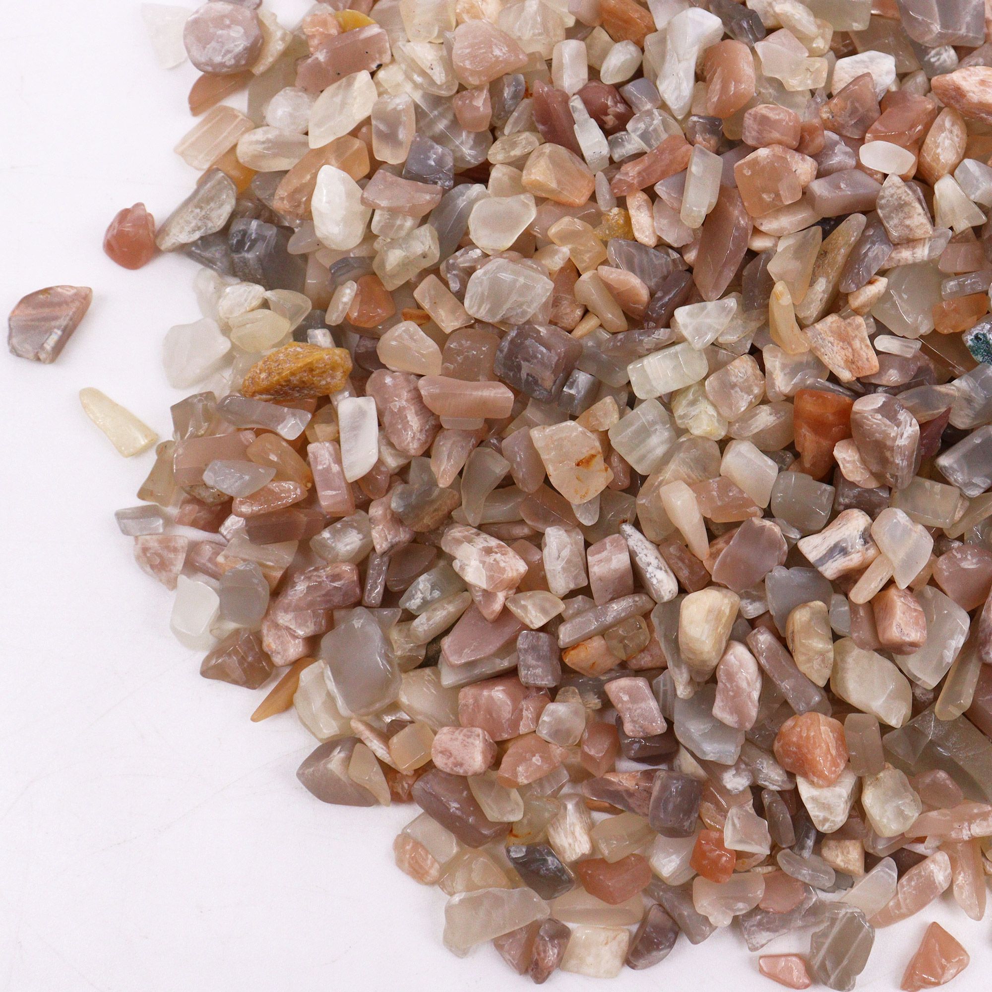 Moonstone Gemstone Chips Bulk - 1KG - Imagen 2