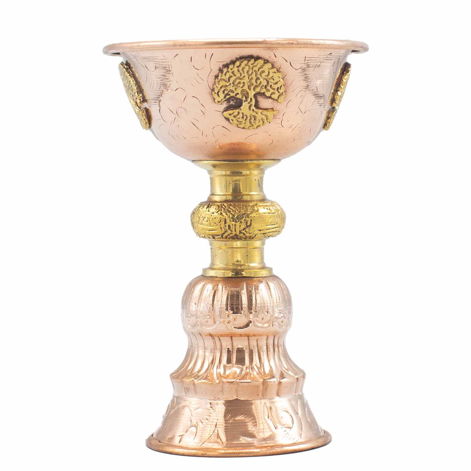 Copa Ritual de Cobre con Árbol de la Vida 10x15cm - Imagen 3