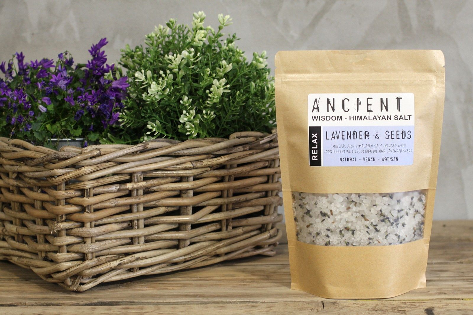 Mezcla de sal de baño del Himalaya - 500 g - Relajarse - Imagen 5
