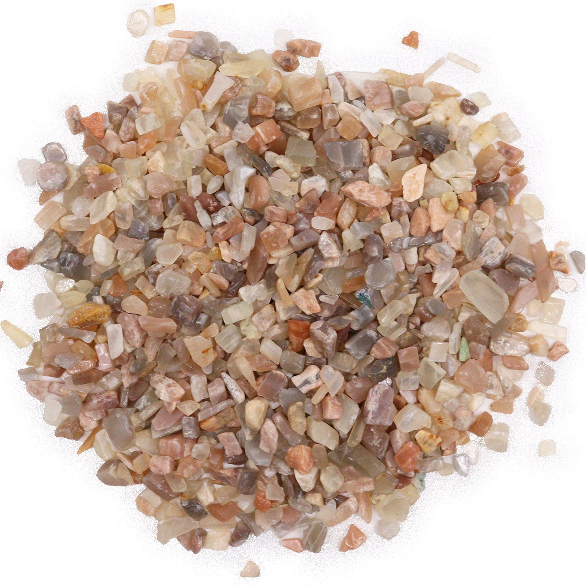 Moonstone Gemstone Chips Bulk - 1KG - Imagen 3