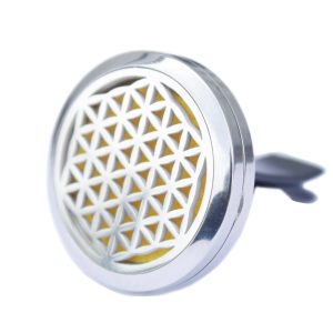 Difusor para coche de 30 mm con diseño geométrico de la flor de la vida.