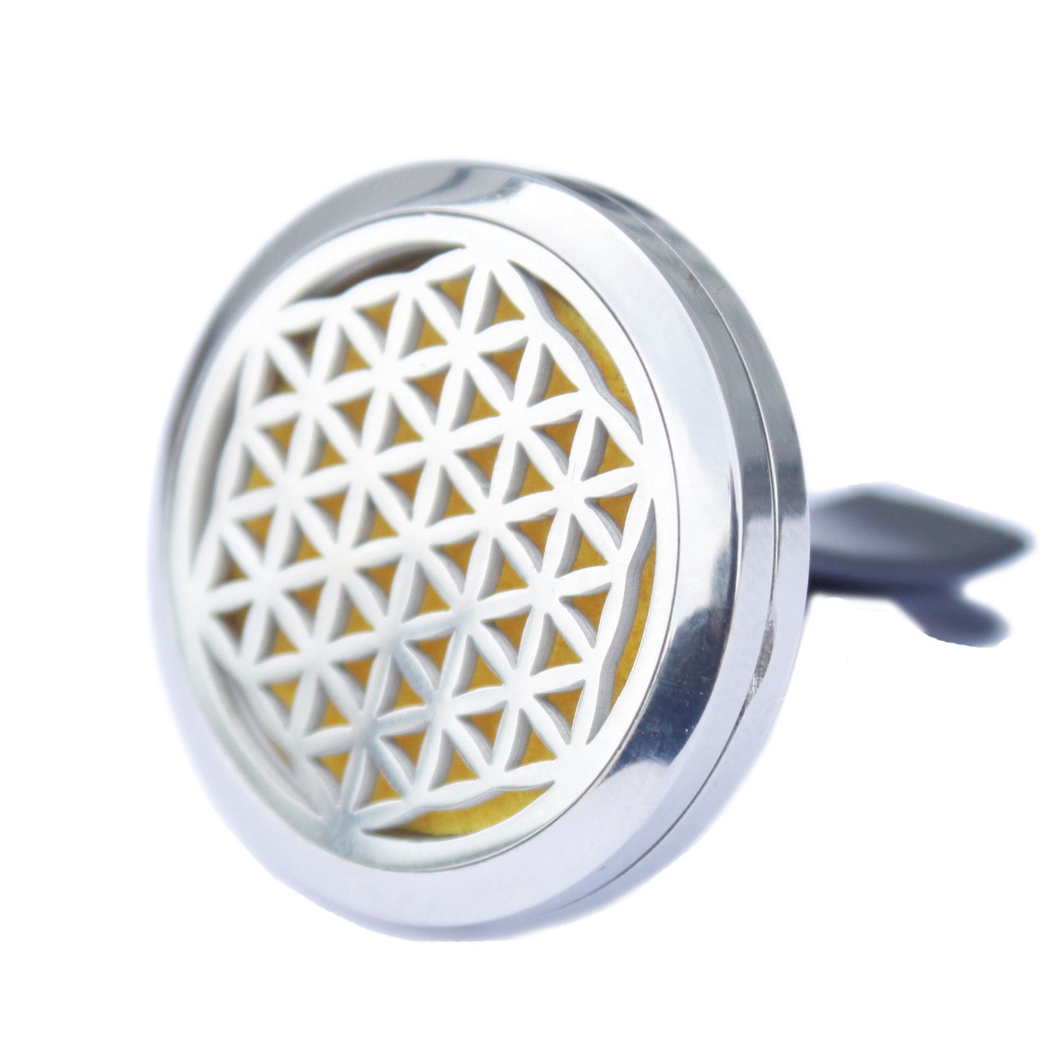 Difusor para coche de 30 mm con diseño geométrico de la flor de la vida.