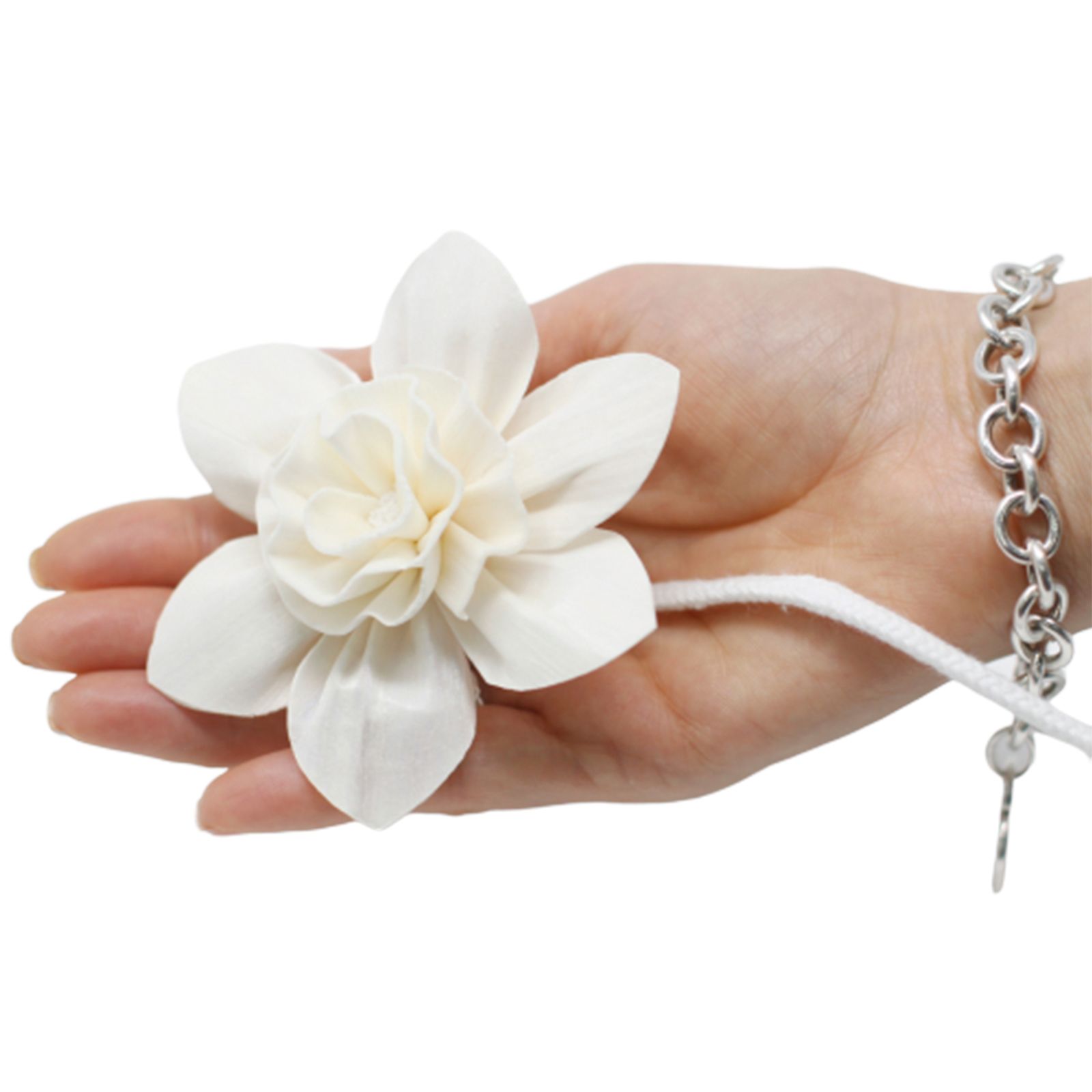 Flor Difusora de Madera Lirio Grande – Pack de 4, En Cordón - Imagen 6
