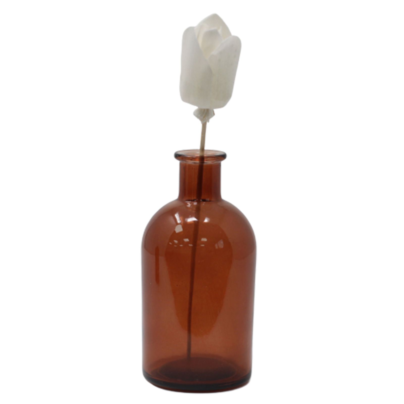 Flor Difusora de Madera Tulipán Mediana – Pack de 4, En Caña