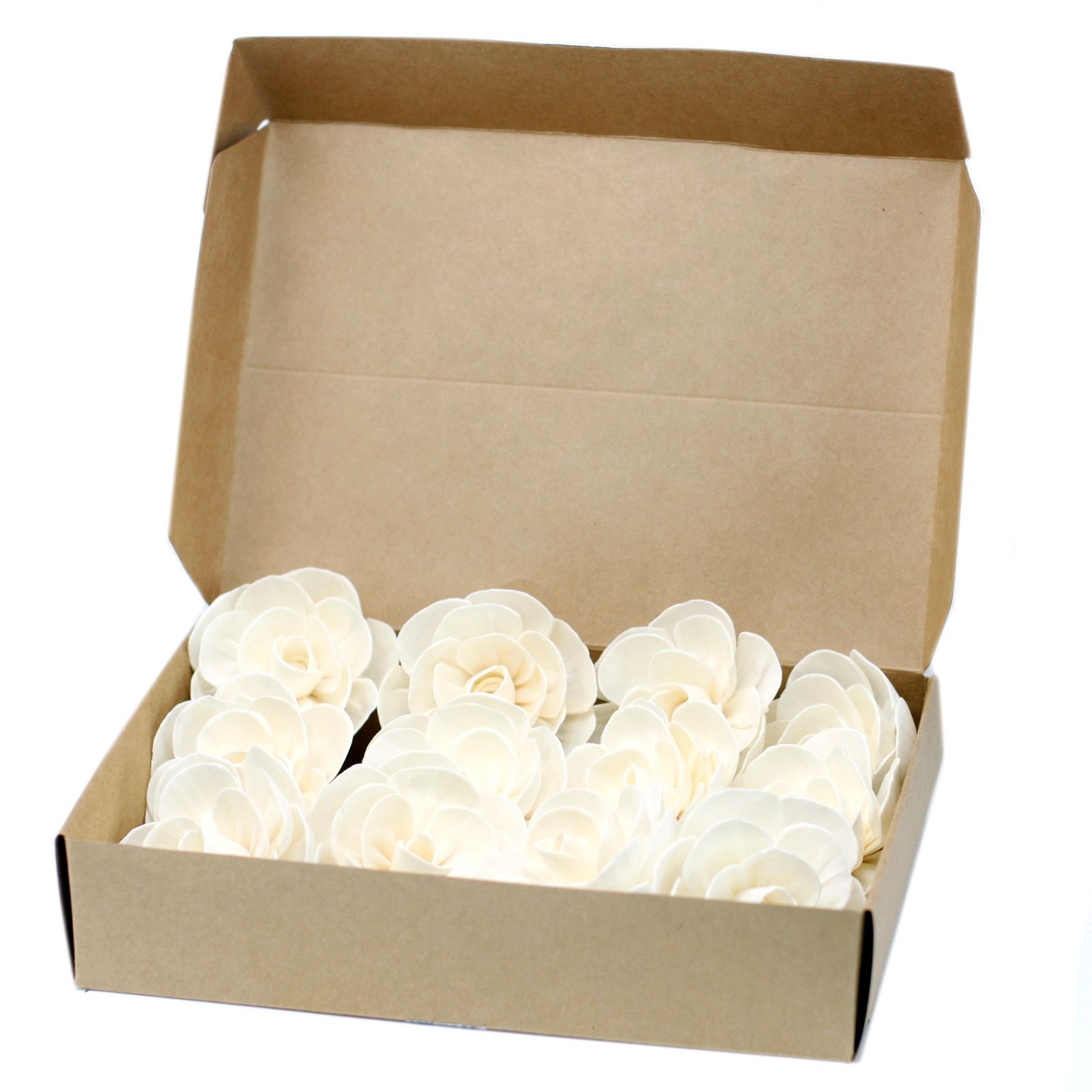 Flor Difusora de Madera Loto Grande – Pack de 4, En Cordón - Imagen 3