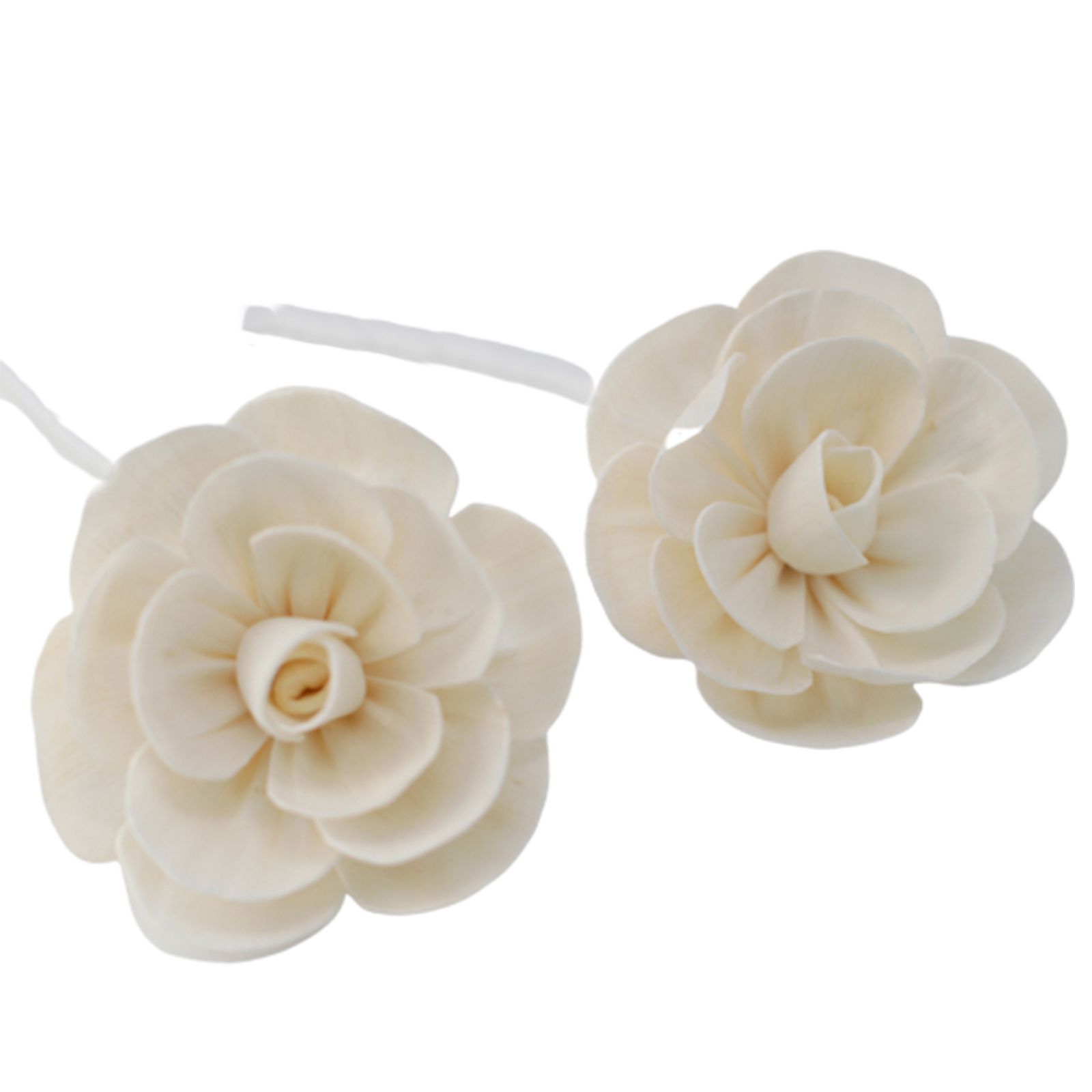 Flor Difusora de Madera Loto Grande – Pack de 4, En Cordón - Imagen 5