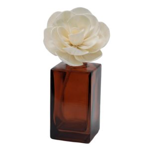 Flor Difusora de Madera Loto Grande – Pack de 4, En Cordón