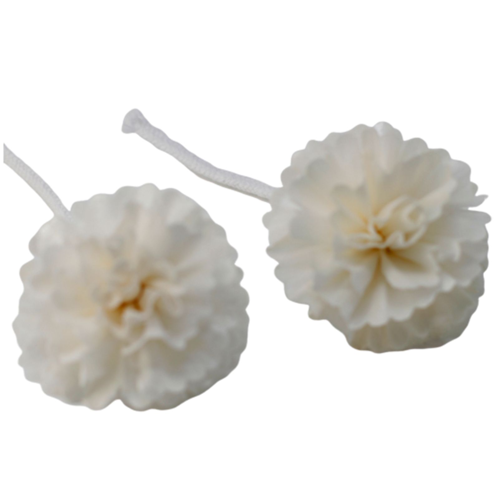 Flor Difusora de Madera Clavel Mediana – Pack de 4, En Cordón - Imagen 4