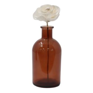 Flor Difusora de Madera Rosa Mediana – Pack de 4, En Caña