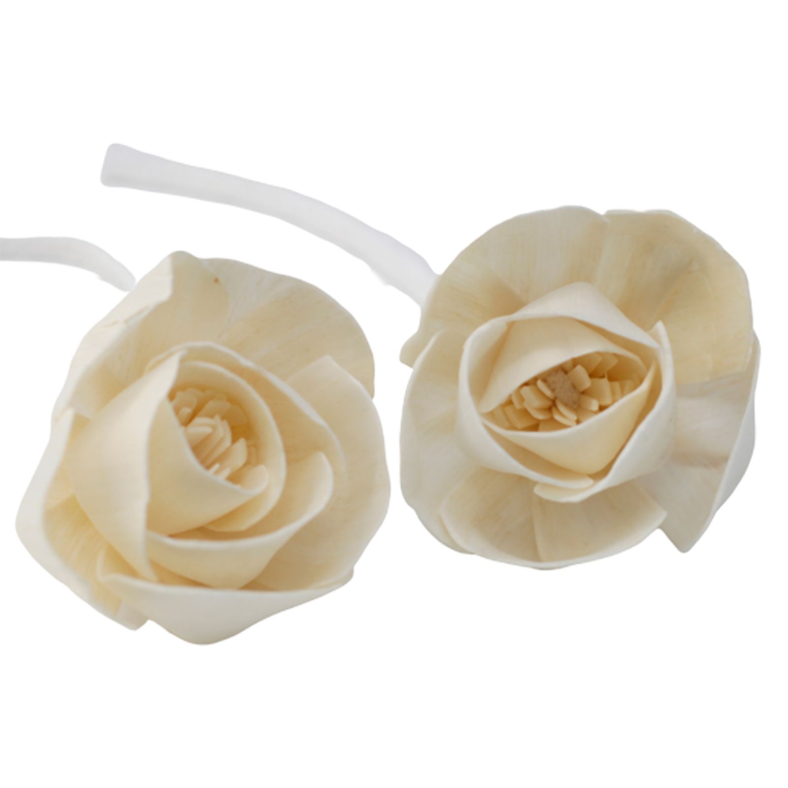 Flor Difusora de Madera Rosa Grande – Pack de 4, En Cordón - Imagen 4