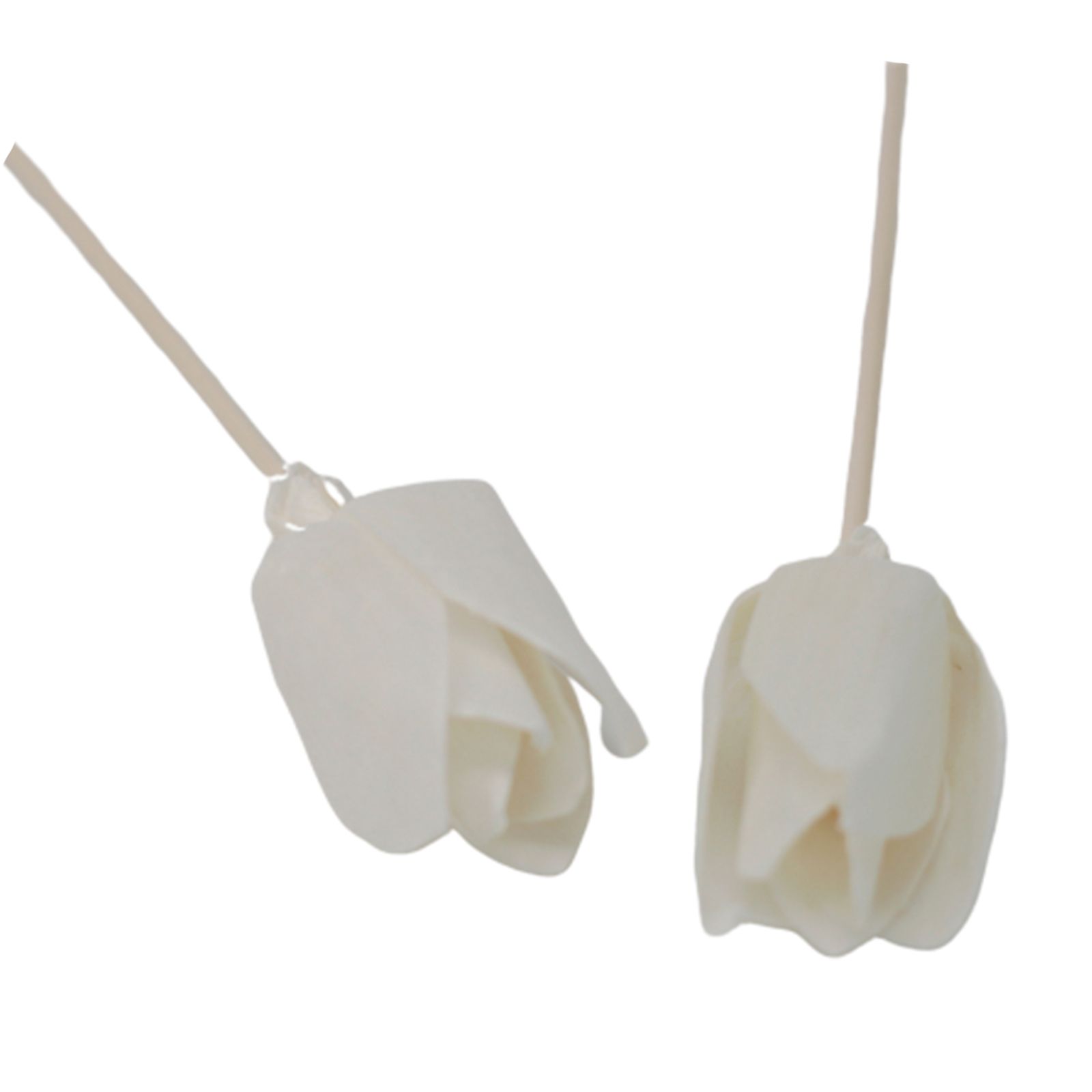 Flor Difusora de Madera Tulipán Mediana – Pack de 4, En Caña - Imagen 4