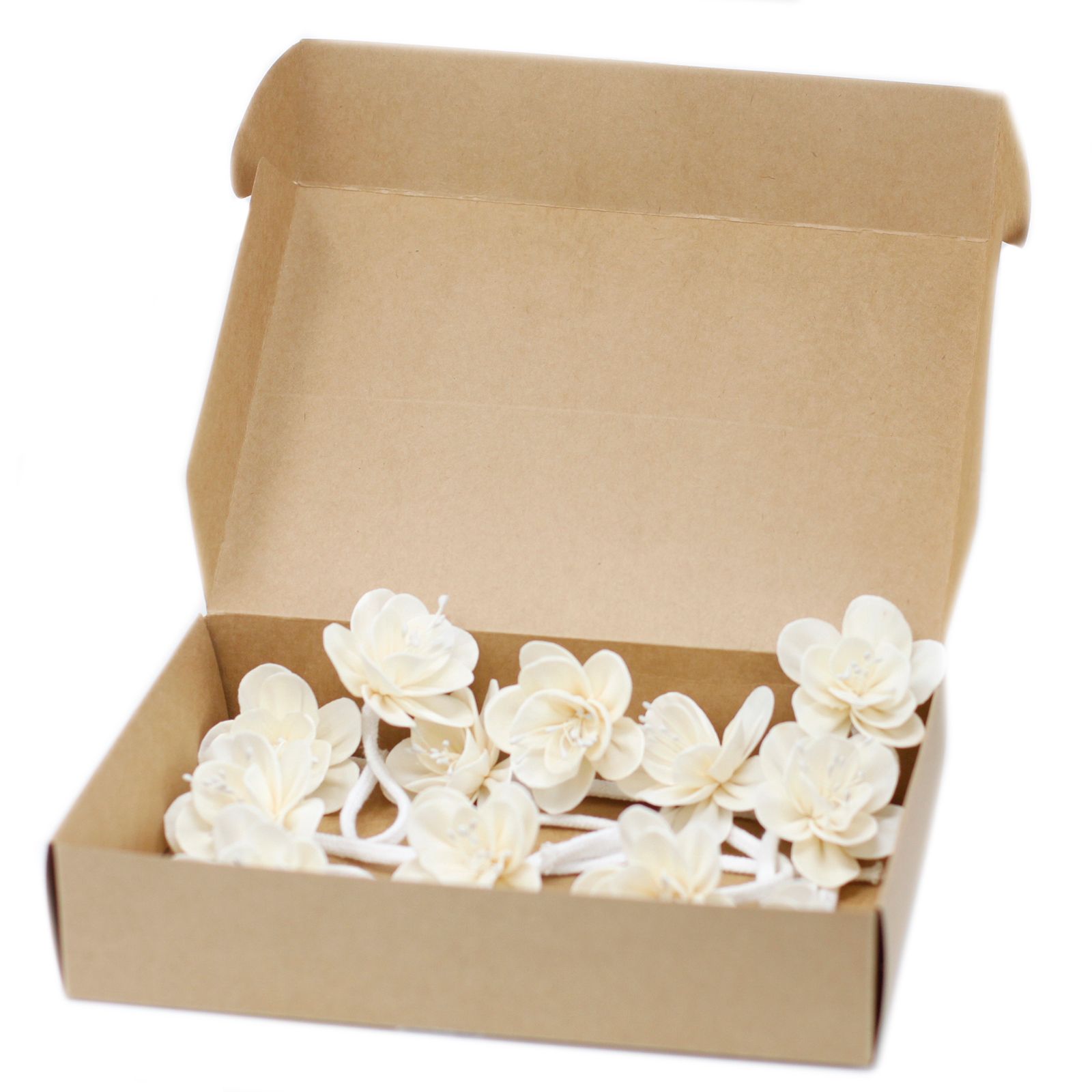 Flor Difusora de Madera Lirio Pequeña – Pack de 4, En Cordón - Imagen 3