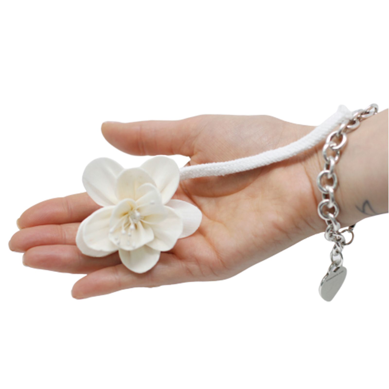 Flor Difusora de Madera Lirio Pequeña – Pack de 4, En Cordón - Imagen 6