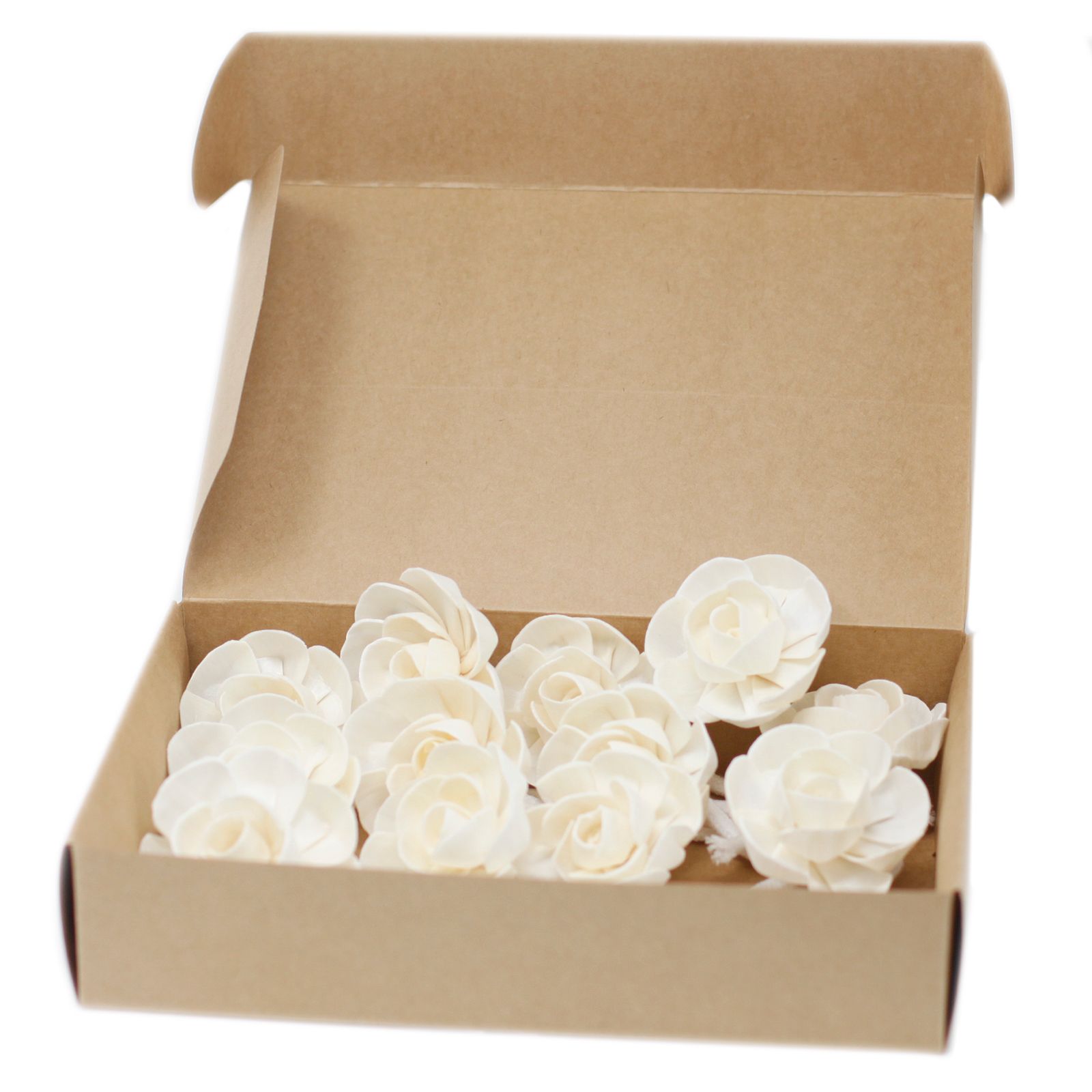 Flor Difusora de Madera Loto Pequeña – Pack de 4, En Cordón - Imagen 10