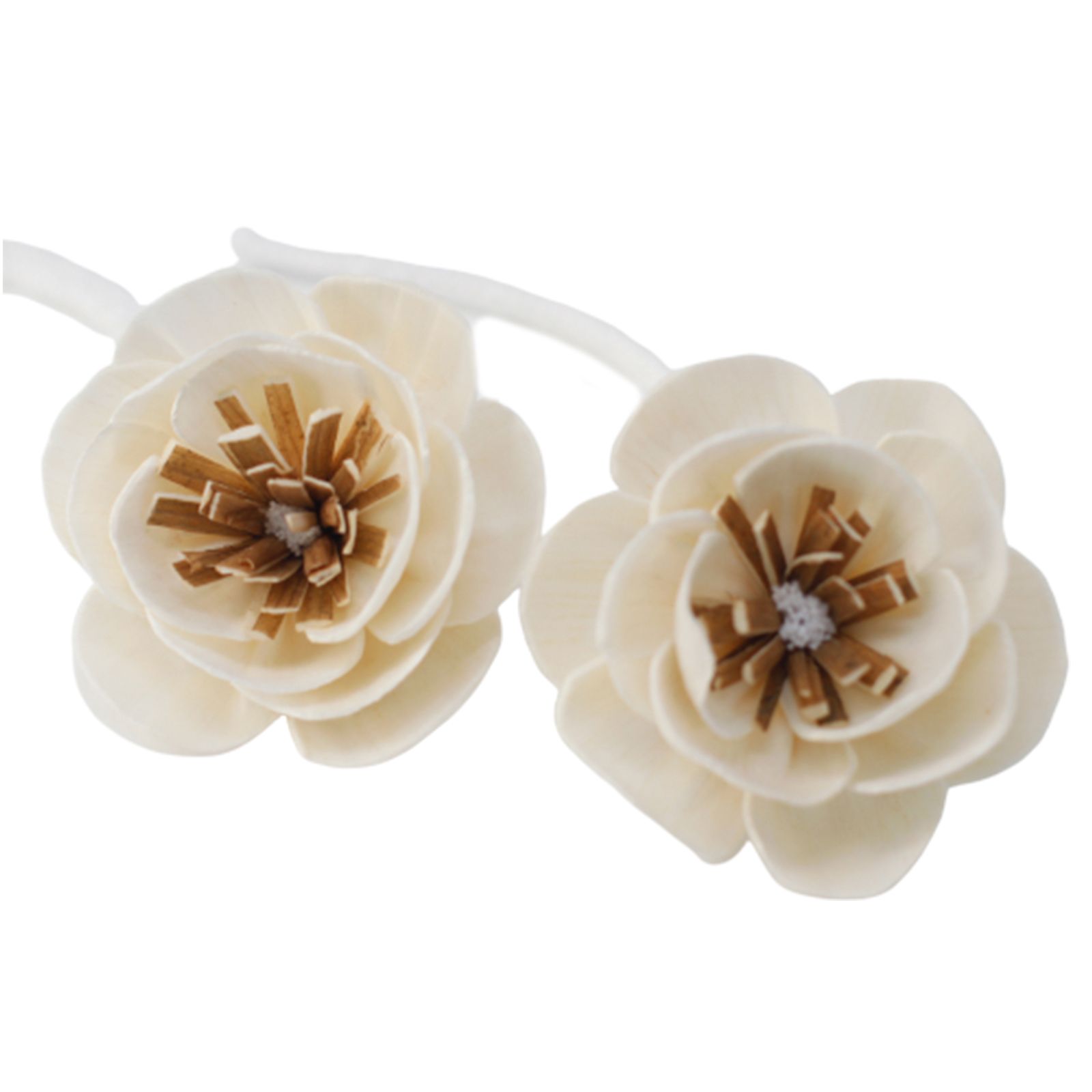 Flor Difusora de Madera Amapola Pequeña – Pack de 4, En Cordón - Imagen 3