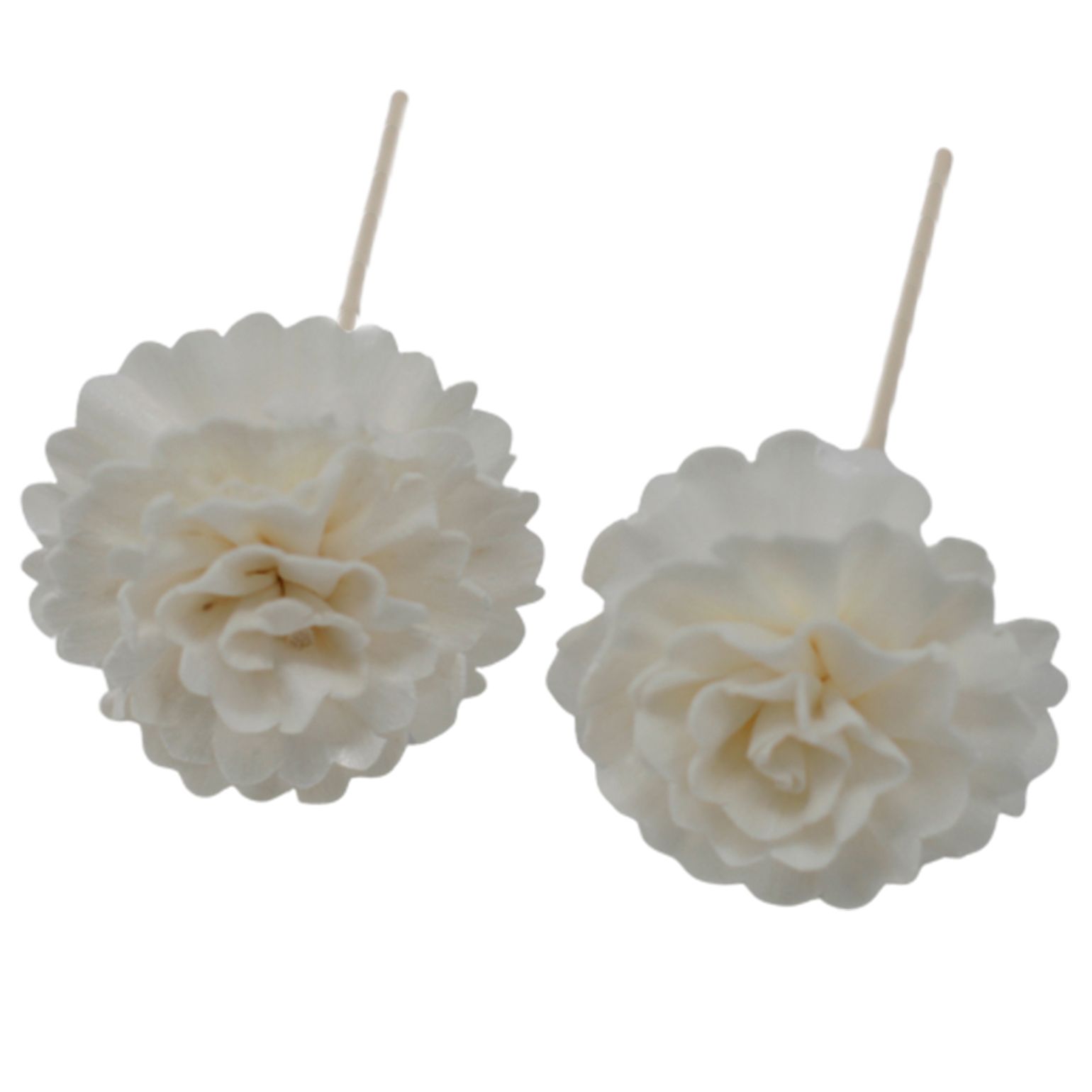 Flor Difusora de Madera Clavel Mediana – Pack de 4, En Caña - Imagen 7