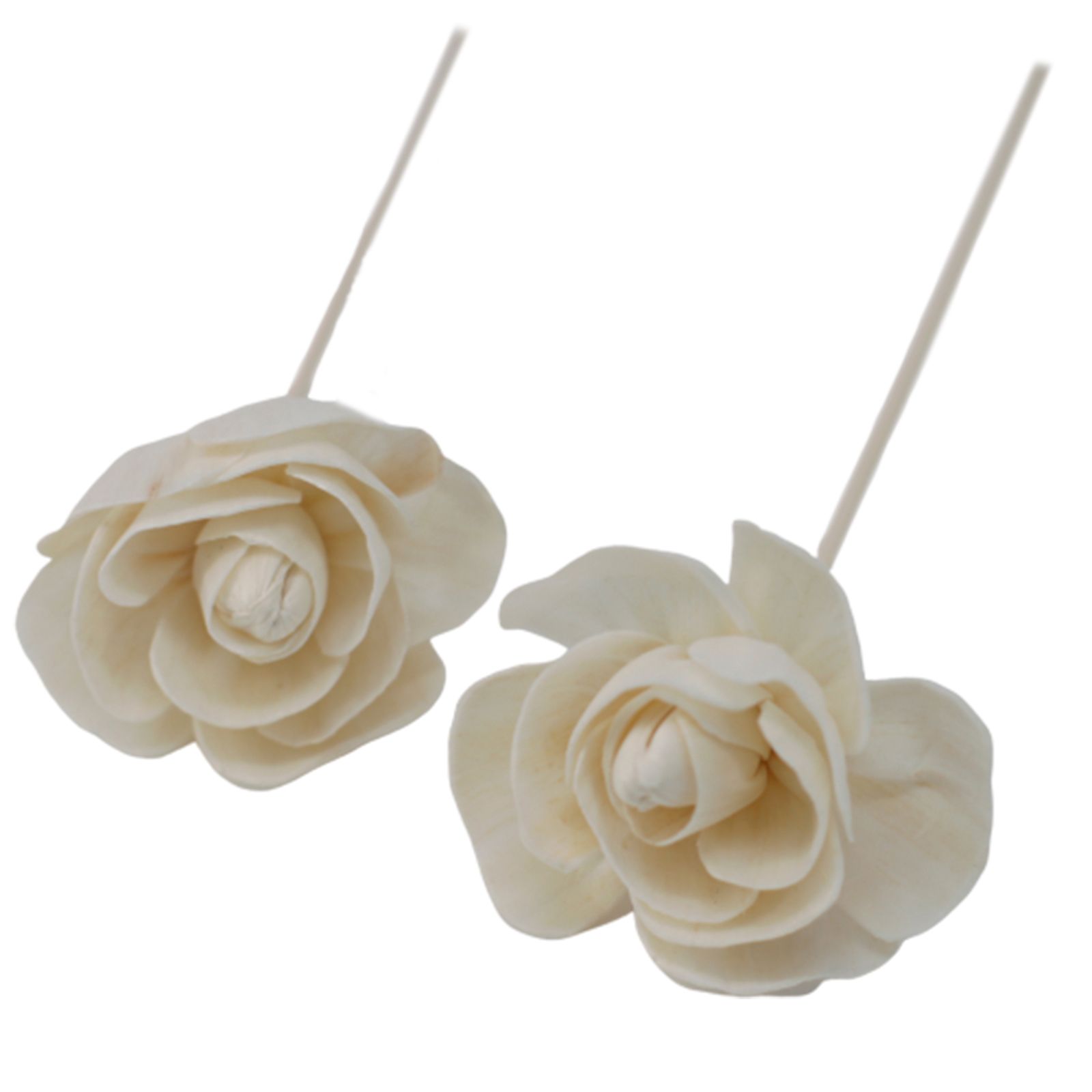 Flor Difusora de Madera Rosa Mediana – Pack de 4, En Caña - Imagen 9